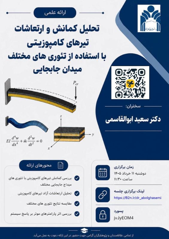 تحلیل کمانش و ارتعاشات تیرهای کامپوزیتی